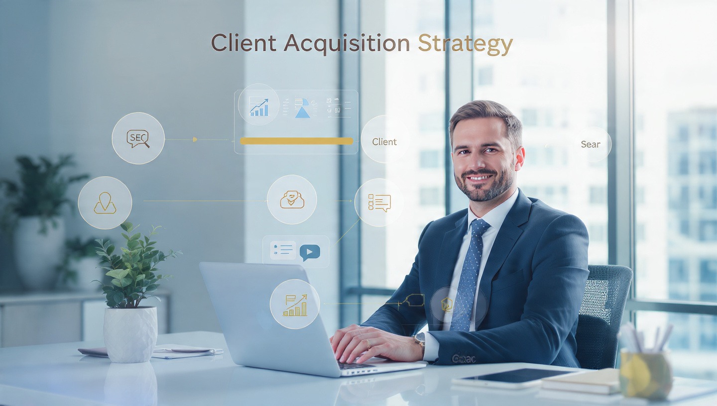 A real client acquisition strategy connects every stage of the process: Visibility → Engagement → Conversation → Qualified Lead → Client. When these stages are deliberately connected, coaches and consultants across the U.S. stop guessing and start generating leads on a predictable basis. This article breaks down what that system looks like and how to build one